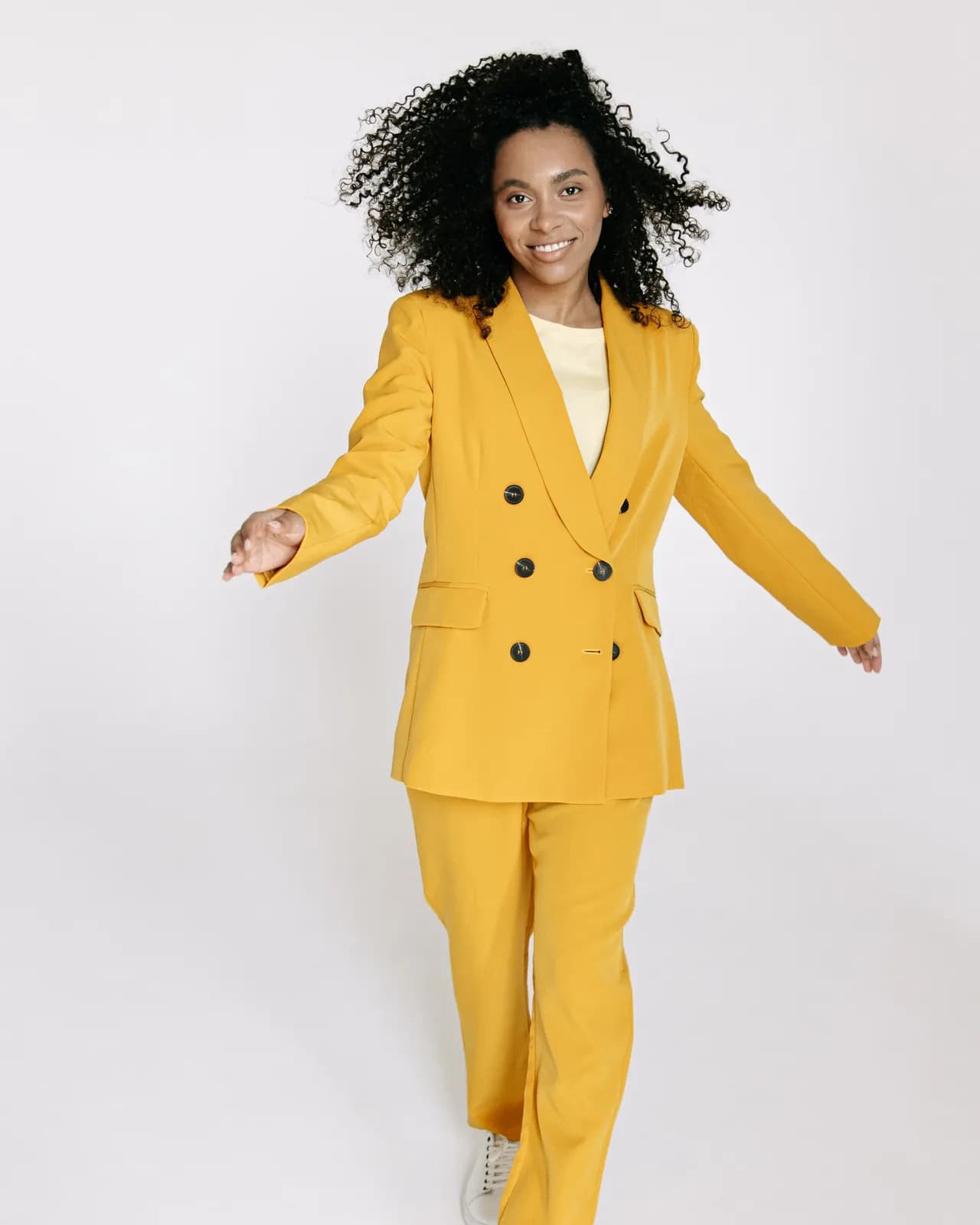 Conjunto Alfaiataria Amarelo, cor amarelo